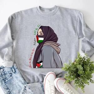 From The River To The Sea Palestine Graphic Sweatshirt